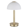 Globo - Lámpara de mesa táctil regulable LED/7W/230V 3000K latón