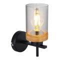 Globo - Lámpara de pared 1xE27/40W/230V metal/madera