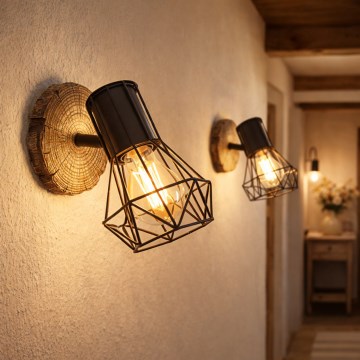 Globo - Lámpara de pared con foco 1xE27/60W/230V