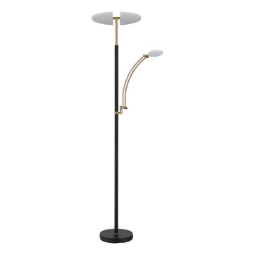 Globo - Lámpara de pie LED regulable LED/40W/230V + LED/5,5W 2700/4000/6000K negra