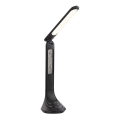 Globo - Lámpara de sobremesa LED recargable y regulable con pantalla LED/4W/230V 2200 mAh negra