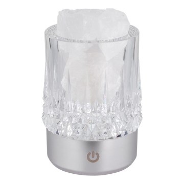 Globo - Lámpara de sobremesa táctil LED regulable LED/1W/5V 3000K 1200 mAh plateada