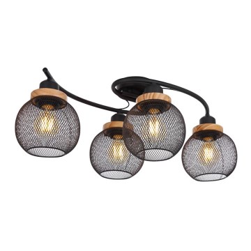 Globo - Lámpara de suspensión 4xE27/60W/230V