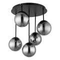 Globo - Lámpara de techo de montaje en superficie 5xE14/25W/230V, negra