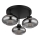 Globo - Lámpara de techo de superficie 3xE27ILLU/40W/230V negra