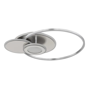 Globo - Lámpara de techo LED regulable LED/24W/230V 2700-6500K plateada + mando a distancia