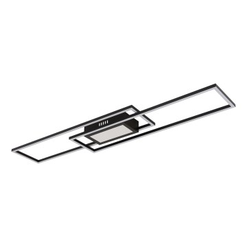 Globo - Lámpara de techo LED regulable LED/42W/230V 2700-6500K 19,6x96 cm negra + mando a distancia