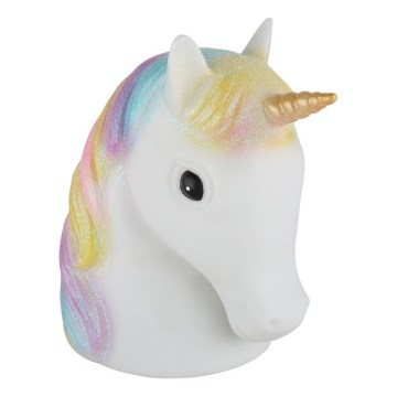 Globo - Lámpara nocturna infantil LED/1W/230/4,5V 3xAA unicornio