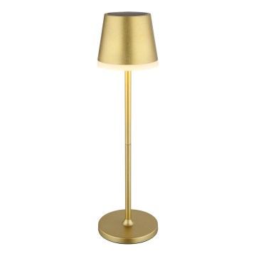 Globo - Lámpara solar LED LED/0,6W/3V 3000K IP44 dorado