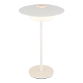 Globo - LED Lámpara de mesa táctil recargable para exterior LED/3W/3,7V 1800/2700/3000K IP44 1800 mAh blanco