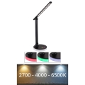 Globo - LED RGBW Lámpara de mesa táctil regulable LED/5W/230V + LED/2W 2700K/4000K/6500K negro