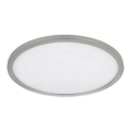 Globo - Luz de techo LED regulable para baño LED/18W/230V diá. 29,4 cm IP44 cromo mate