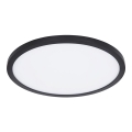 Globo - Luz de techo LED regulable para baño LED/24W/230V diá. 42 cm IP44 negro