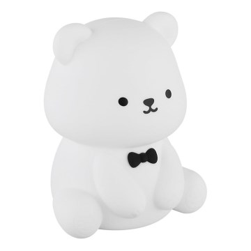Globo - Luz nocturna infantil recargable LED RGBW regulable, 1W/5V, 1200 mAh, con forma de oso
