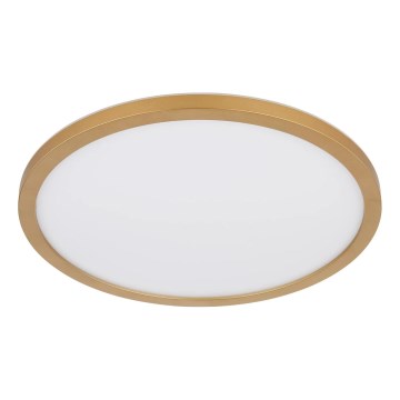 Globo - Plafón de baño LED regulable LED/18W/230V 3000K IP44 d. 29,4 cm latón
