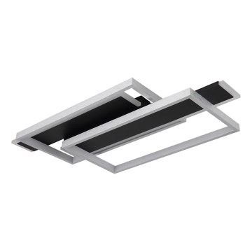 Globo - Plafón LED LED/40W/230V 62x27 cm cromo mate/negro
