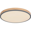 Globo - Plafón LED regulable LED/40W/230V 2700-6500K diá. 60 cm + control remoto marrón/gris