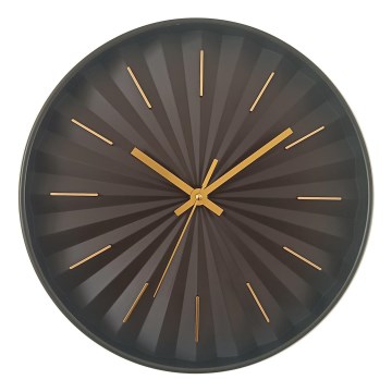 Globo - Reloj de pared Ø 30,5 cm, 1 pila AA, negro
