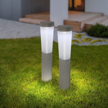 Globo - SET 2x Lámpara solar LED LED/0,1W/3V 6000K IP44 400 mAh
