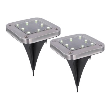 Globo - SET 2x Lámpara solar LED LED/0,8W/1,2V IP44 300 mAh
