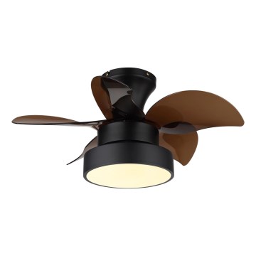 Globo - Ventilador de techo LED regulable LED/22W/230V 3000/4500/6000K marrón + control remoto