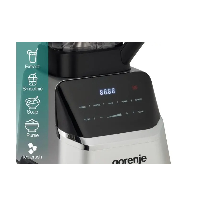 GORENJE BP1500DE - Batidora de sobremesa 2 l 1500W/230V acero inoxidable/negro