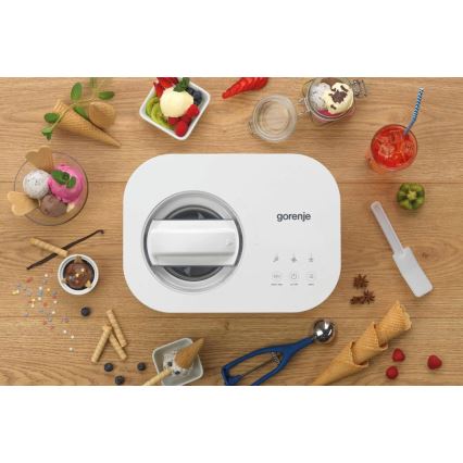 GORENJE ICM10W - Máquina para hacer helados 100 W/230 V blanca