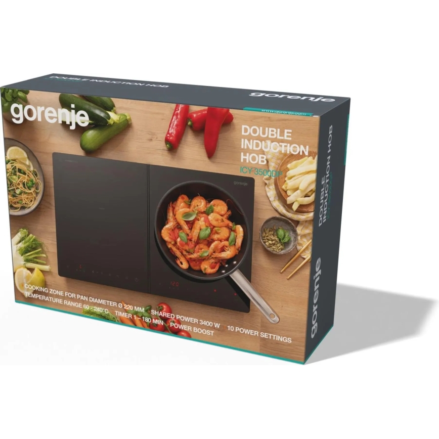 GORENJE ICY3500DGP - Placa de inducción de dos zonas 3400W/230V