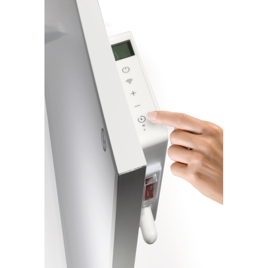 GORENJE IR540W - Panel infrarrojo eléctrico inteligente 540 W con temporizador y Wi-Fi, negro