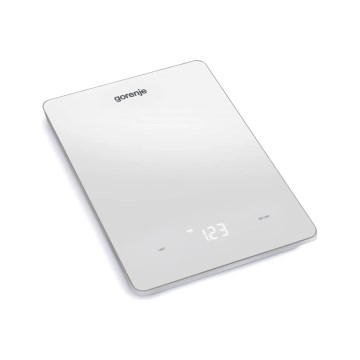 GORENJE KT10LBW - Báscula de cocina digital 3x AAA, blanca