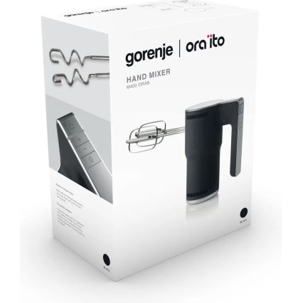 GORENJE M400ORAB - Batidora de mano 400W/230V negra/acero inoxidable