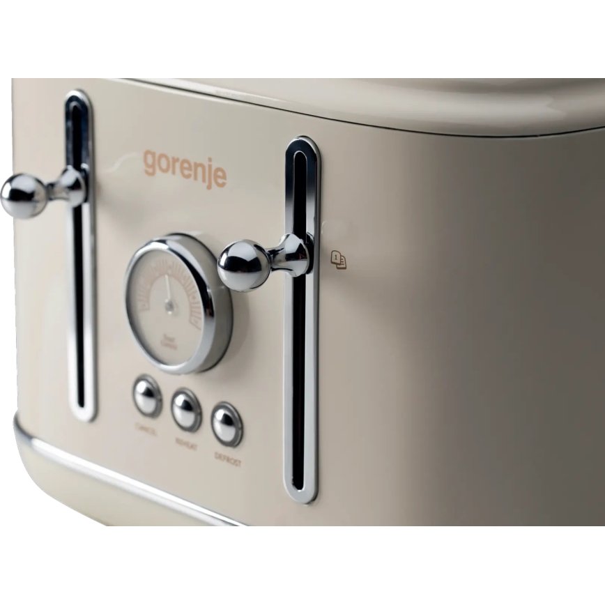 GORENJE T2300CLIN - Tostadora de cuatro ranuras 1150W/230V beige