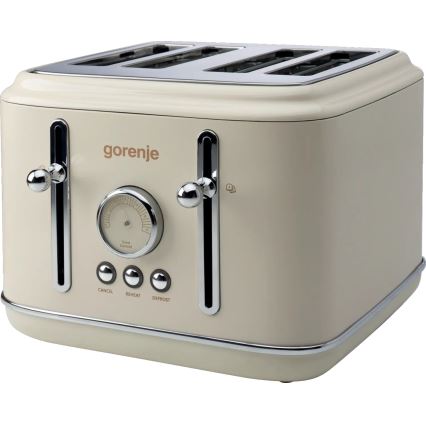 GORENJE T2300CLIN - Tostadora de cuatro ranuras 1150W/230V beige