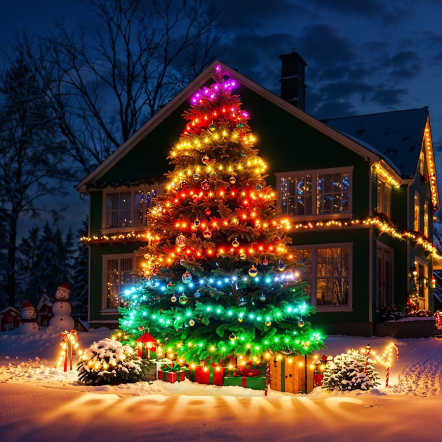 Govee - Cadena LED RGBICW de Navidad para exteriores 2700-6500K 20m Wi-Fi Matter IP66