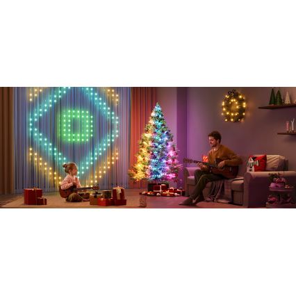 Govee - Cadena LED RGBICW de Navidad para exteriores 2700-6500K 20m Wi-Fi Matter IP66