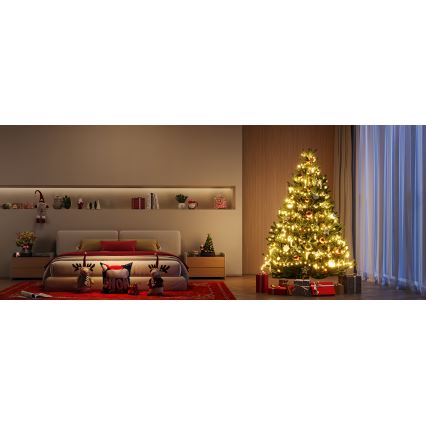 Govee - Cadena LED RGBICW de Navidad para exteriores 2700-6500K 20m Wi-Fi Matter IP66