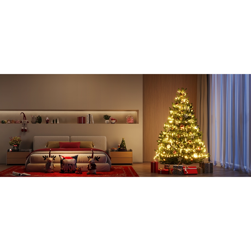 Govee - Cadena LED RGBICW de Navidad para exteriores 2700-6500K 20m Wi-Fi Matter IP66