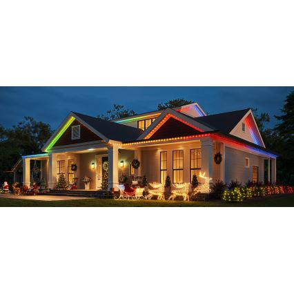 Govee - Cadena LED RGBICW de Navidad para exteriores 2700-6500K 20m Wi-Fi Matter IP66
