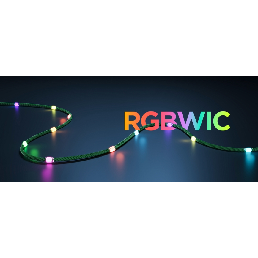 Govee - Cadena LED RGBICW de Navidad para exteriores 2700-6500K 20m Wi-Fi Matter IP66