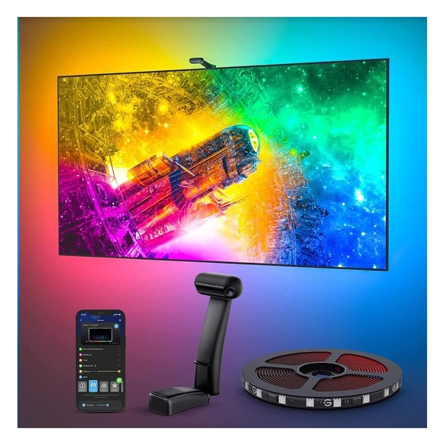 Govee - DreamView T2 DUAL TV 55-65 SMART LED retroiluminación RGBIC Wi-Fi + control remoto
