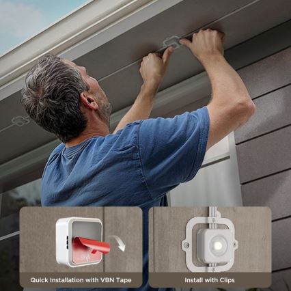 Govee - Guirnalda de focos LED RGBIC 30 m Wi-Fi Matter IP67