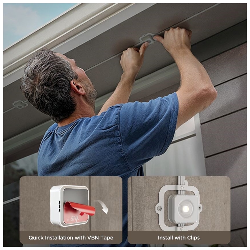 Govee - Guirnalda de focos LED RGBIC 30 m Wi-Fi Matter IP67