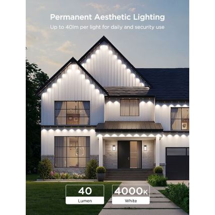 Govee - Guirnalda de focos LED RGBIC 30 m Wi-Fi Matter IP67