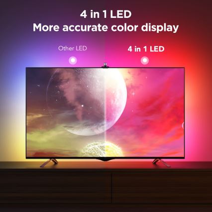 Govee - Iluminación trasera 3S Netflix TV 55-65 Iluminación LED SMART RGBICW Wi-Fi + control remoto