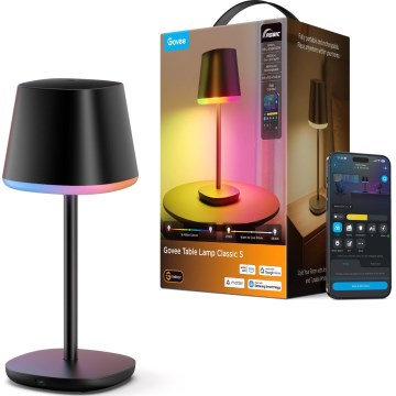 Govee - Lámpara de mesa regulable LED RGBICWW CLASSIC MATTER LED/10W/5V 4800mAh Wi-Fi