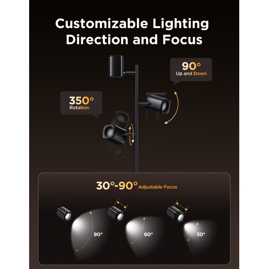 Govee - Lámpara de pie regulable LED RGBICWW TREE MATTER LED/48W/230V Wi-Fi