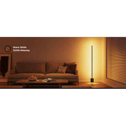 Govee - Lámpara LED de pie Inteligente MATTER LED RGBICWW 2200-6500K Wi-Fi + control remoto