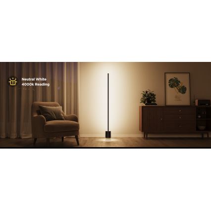 Govee - Lámpara LED de pie Inteligente MATTER LED RGBICWW 2200-6500K Wi-Fi + control remoto