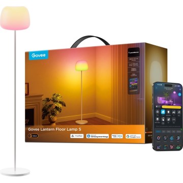 Govee - LED RGBICWW Lámpara de pie regulable LANTERN MATTER LED/24W/230V Wi-Fi 160 cm