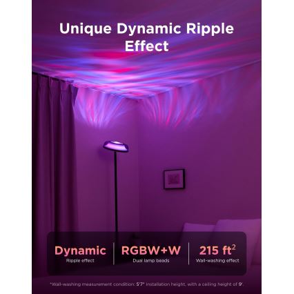 Govee - LED RGBICWW Lámpara de pie regulable UPLIGHTER MATTER LED/24W/230V Wi-Fi